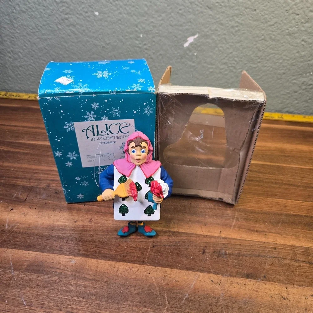 Very Rare Department 56 Alice in Wonderland Seven of Spades Christmas Ornament.